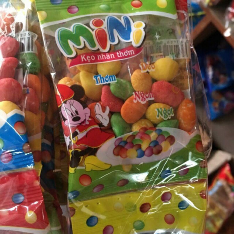 bịch 40gói kẹo dẻo hương trái cây sắc mầu Mini ( sỉ đồ trẻ em)