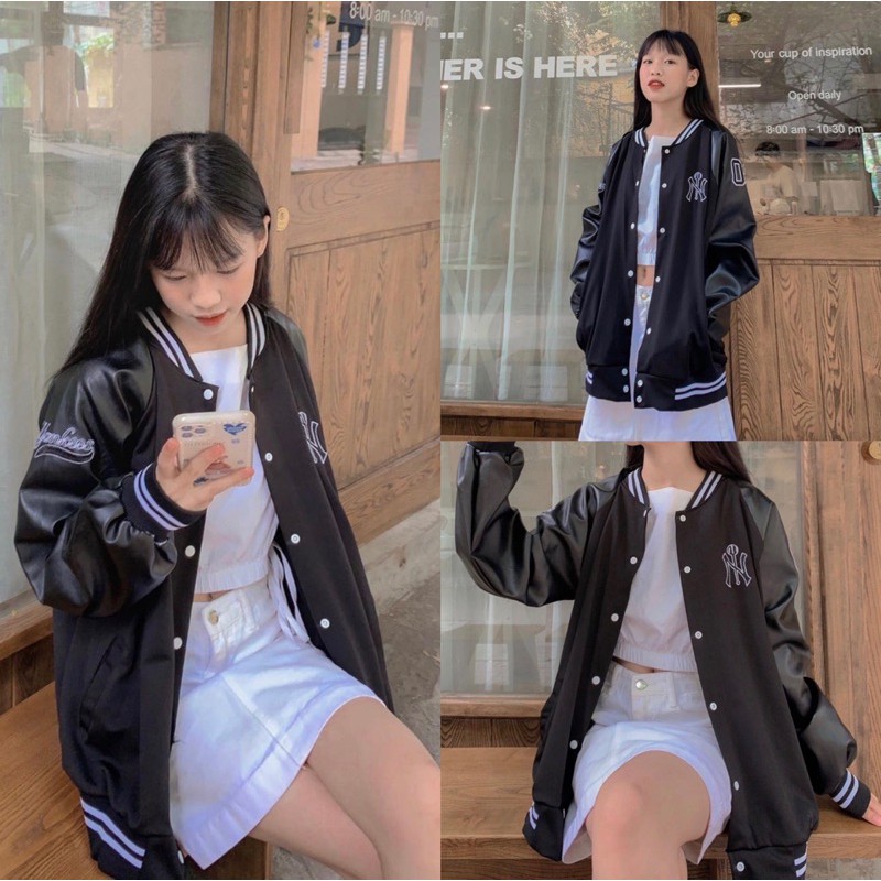 🌿 ÁO KHOÁC BOOMBER DA 🌿 ÁO KHOÁC UNISEX 🌿