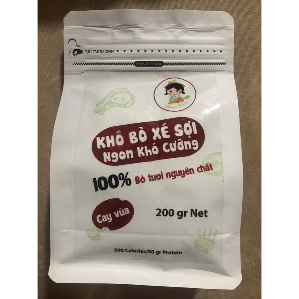 KHÔ BÒ XÉ SỢI 200GR