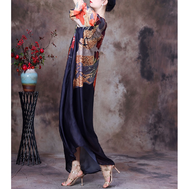 Đầm Lụa Dáng Dài Thời Trang Thanh Lịch Cho Nữ