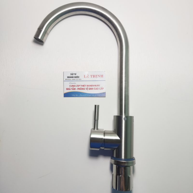 Vòi rửa bát nóng lạnh su304 kèm dây cấp