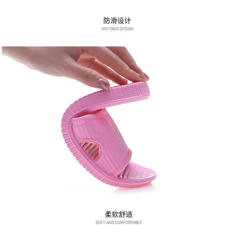 Dép Đi Trong Nhà, Văn Phòng, Nhà Tắm Nhựa Nguyên Khối Nhẹ Êm D12 Hot Hit