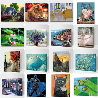 Tranh Sơn Dầu Chất Liệu Canvas Không Có Khung Hình Cái Mic Dhw25