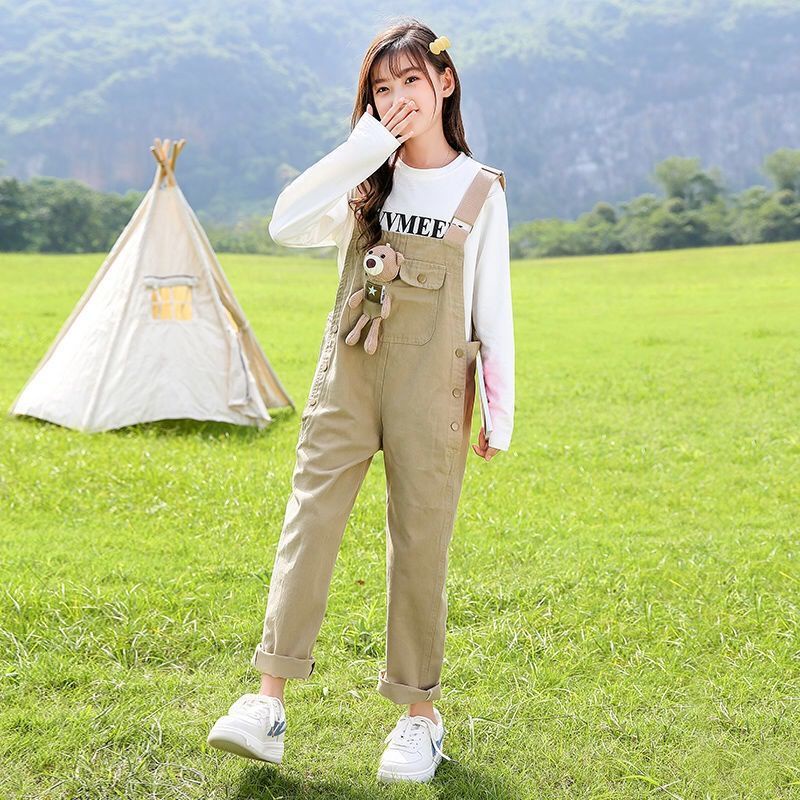 Bộ Trang Phục Hai Mảnh Gồm Áo Và Quần Yếm Phong Cách Phương Tây Kiểu Mới Dành Cho Bé Gái 2022