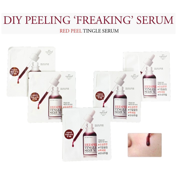 Lẻ 1 gói Sample Red Peel Tingle Serum