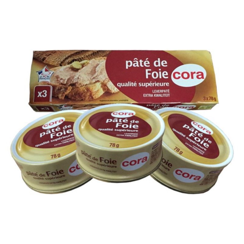 Pate Cora gan heo Pháp (lốc 3 hộp)