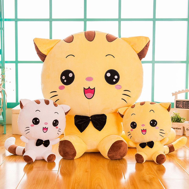 Gấu bông mèo mishu chất liệu vải Hàn Quốc co dãn 4 chiều cao cấp-Gấu bông pikachu