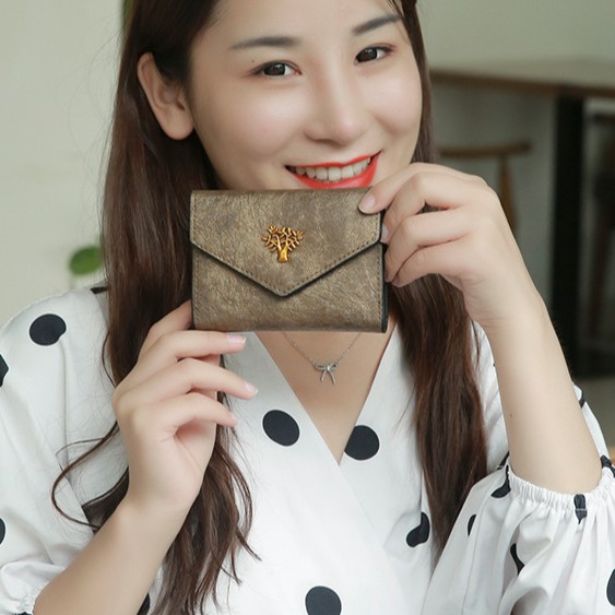 Ví nữ mini gấp ngắn VI027 | BigBuy360 - bigbuy360.vn