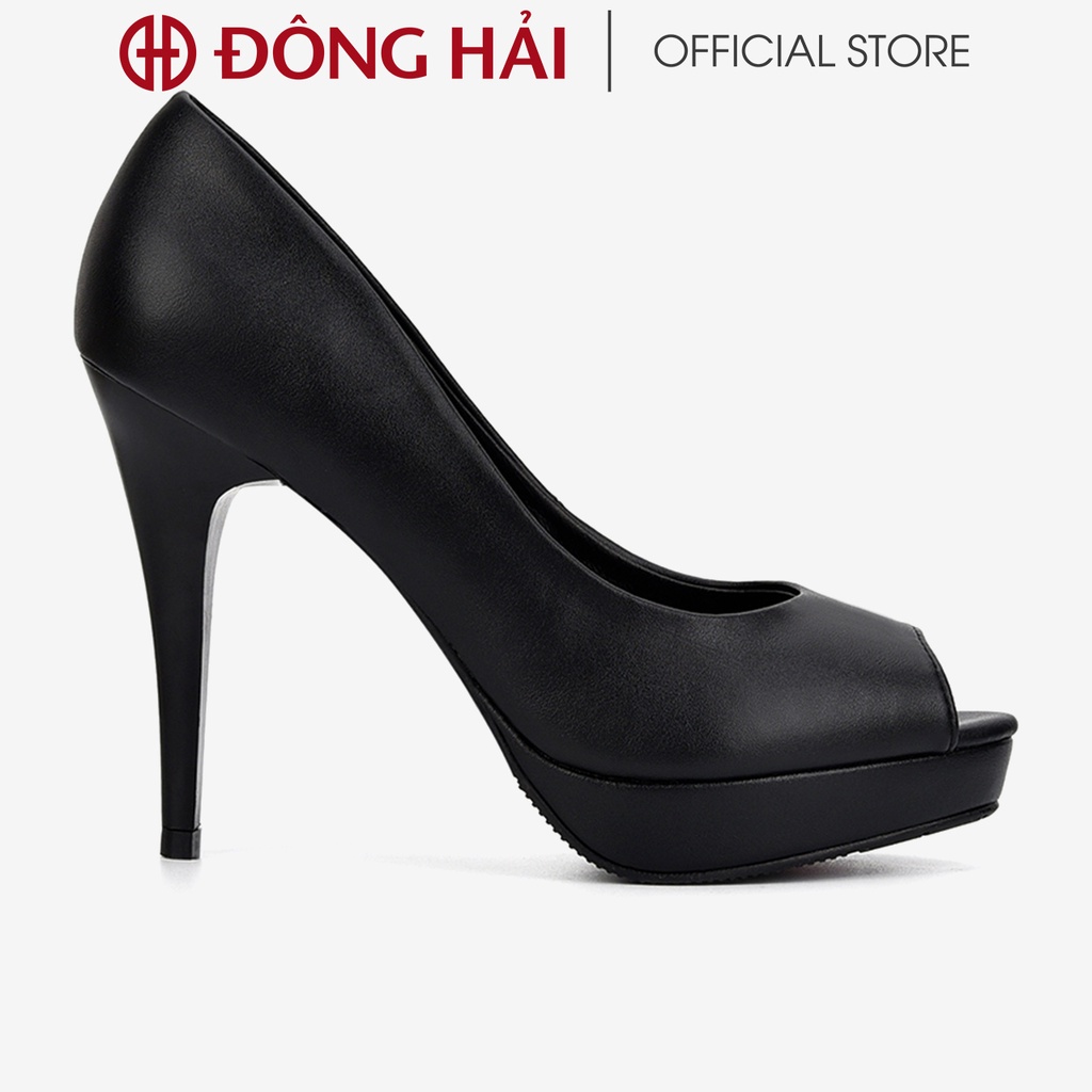 Giày cao gót dự tiệc Đông Hải hở mũi gót nhọn 12cm dáng platform cổ điển - G81H2
