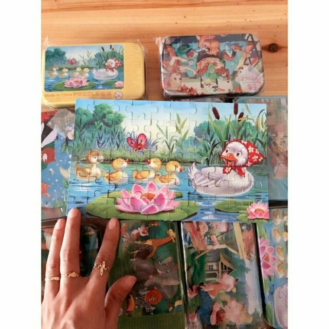 Hộp ghép tranh 3D 60 chi tiết cho bé