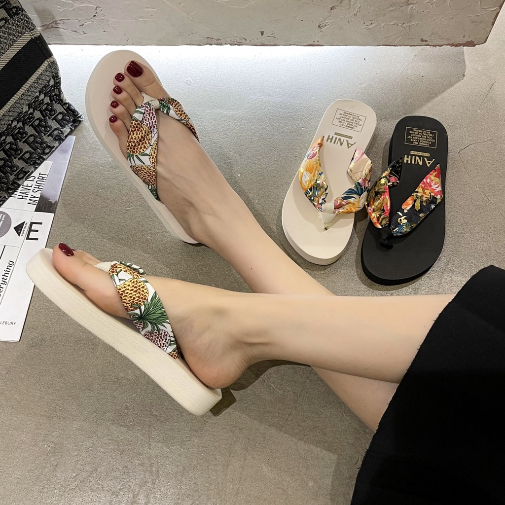 Dép xỏ ngón đế dày thời trang mùa hè dành cho nữ