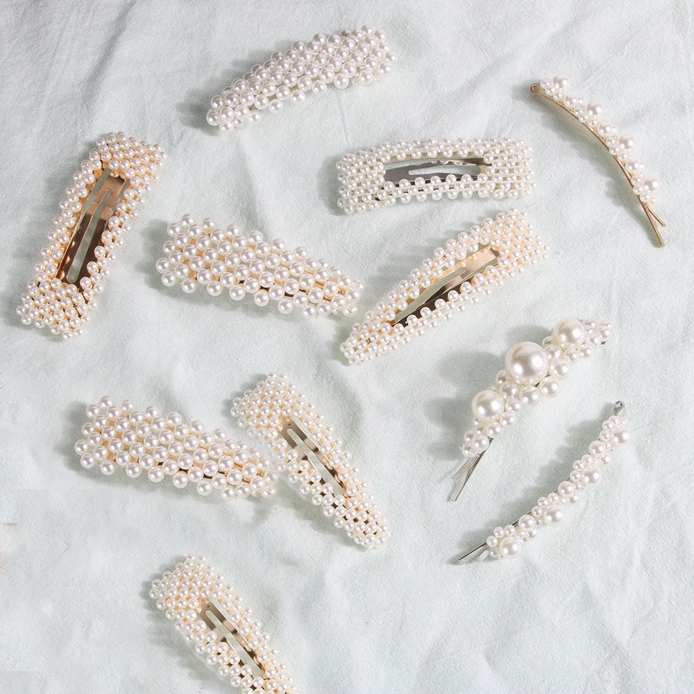 Kẹp tóc nữ đính ngọc thời trang Hàn Quốc xinh xắn