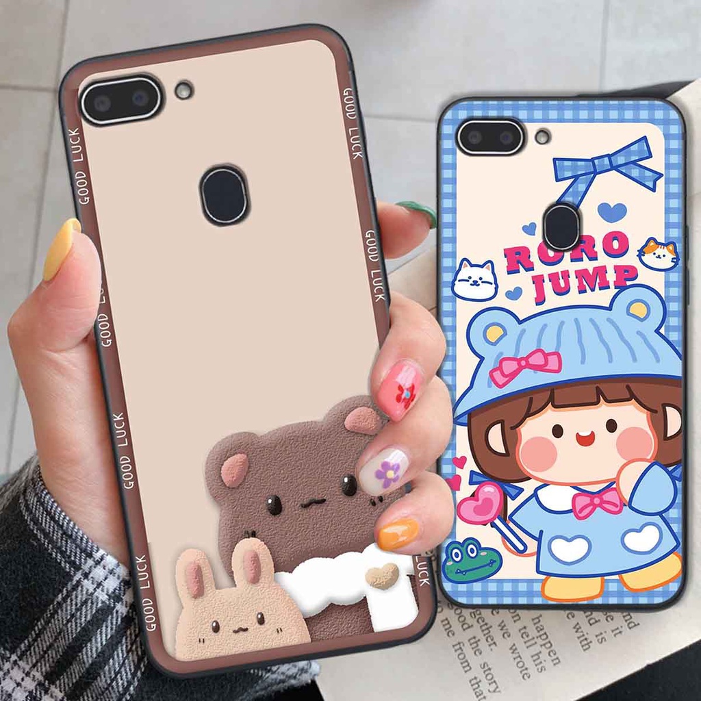 Ốp Realme 1 / 2 bear brick, gấu đáng yêu, dễ thương