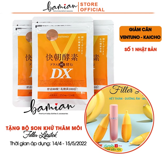 Viên uống Enzyme Fucoidan Kaicho detox giảm mỡ giữ dáng Nhật Bản 124 viên