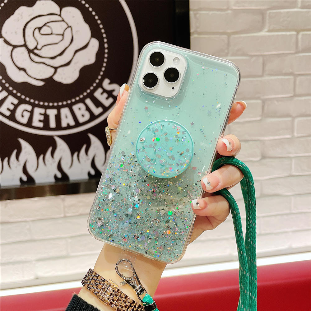 POP SOCKET Ốp Lưng Điện Thoại Thời Trang + Giá Đỡ + Dây Đeo Dành Cho Oppo A15 A73 A93 A33 A53 A52 A92 2020 Reno 2f Pro 4g