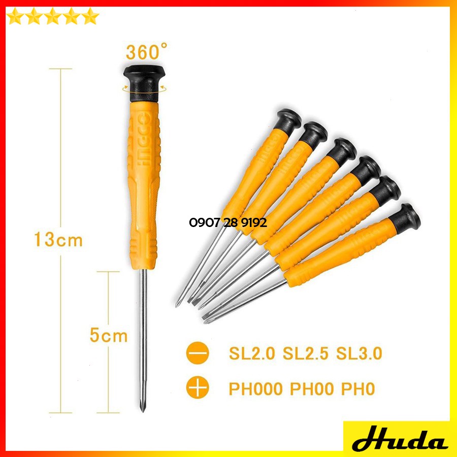 Bộ tua vít sửa đồng hồ Tuốc nơ vít sửa chữa linh kiện điện tử Total Ingco