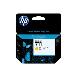 Mực in phun màu hp 711 yellow ink cartridge 28ml - màu vàng - dùng cho máy in hp t520/ t120 - hàng hp việt nam