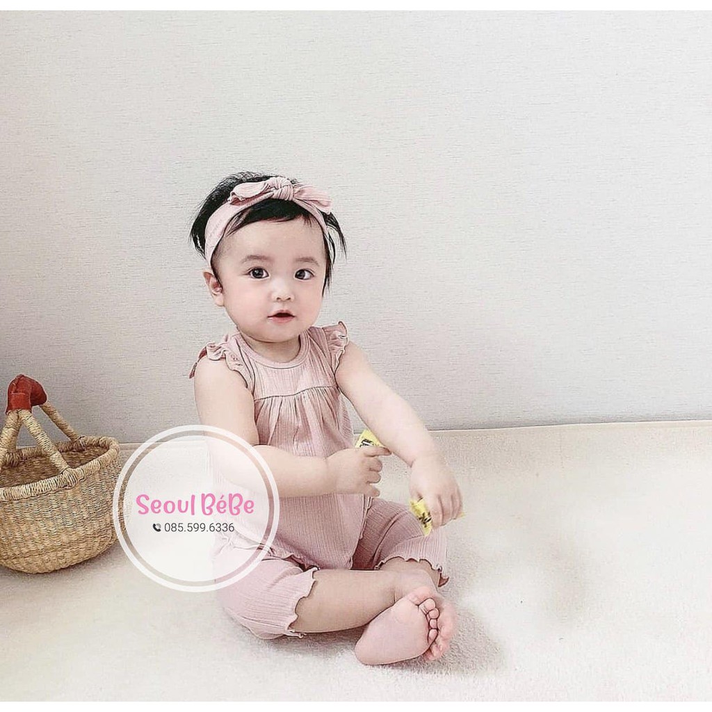 Set gân lạnh mẹ/bé Labi Peekaboo cho bé form toddler made in Korea