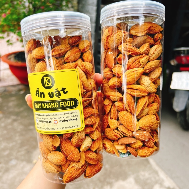 Hạnh Nhân Vỏ Rang Bơ Mỹ hộp 400gr