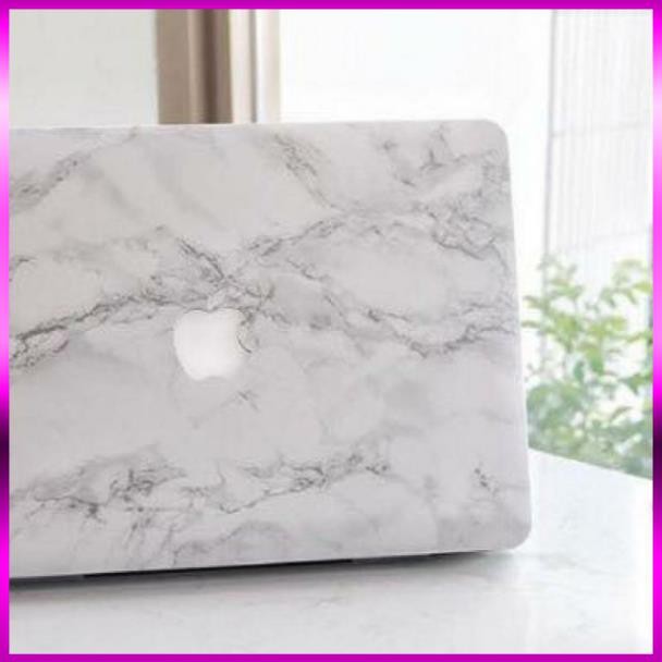 [Hỏa Tốc - Nhanh - Tiết Kiệm] Ốp in hình vân đá trắng cho Macbook