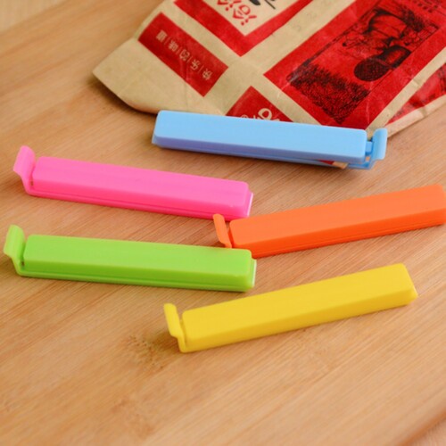 Kẹp miệng túi thực phẩm đồ ăn vặt ngăn không khí bảo quản thức ăn hiệu quả tiện lợi màu đỏ xanh vàng