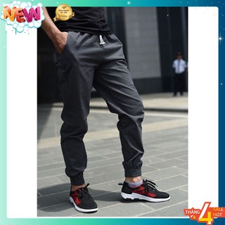 Quần Jogger kaki Nam Chất Mát Co Giãn 4D [ M09- Ghi Xám]