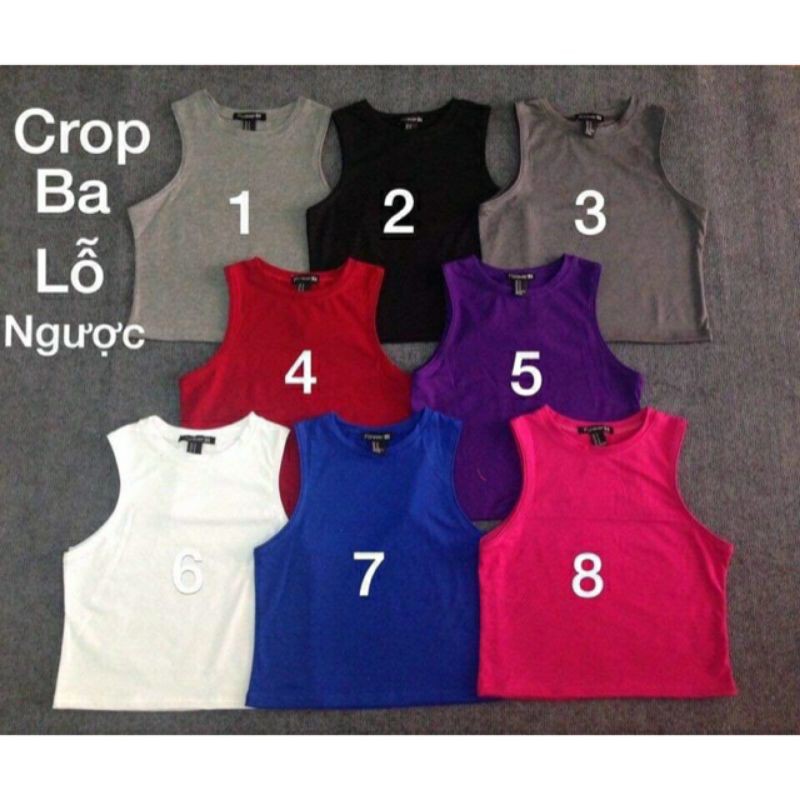 Áo crop top ba lỗ