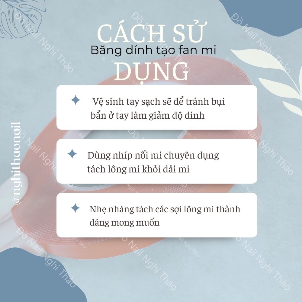 Băng dính tạo fan mi , băng keo dán mi