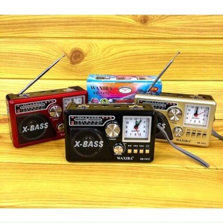 Đài Radio Siêu Phẩm Đồng Hồ WAXIBA XB-741C - Hỗ Trợ Thẻ Nhớ.USB.Đèn Pin.Loa Phát To - Hàng Bảo Hành 06 Tháng