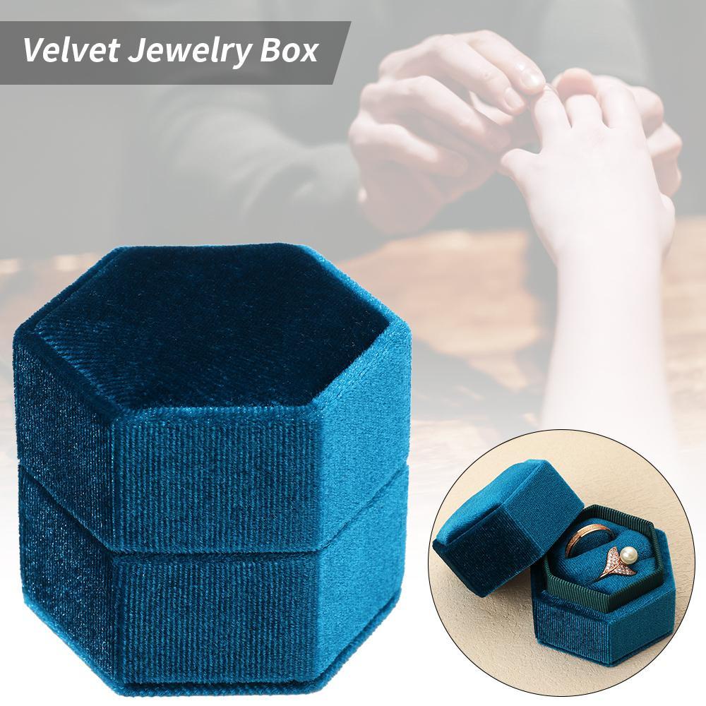 Hộp Đựng Trang Sức Bằng Nhung Nhiều Màu Sắc