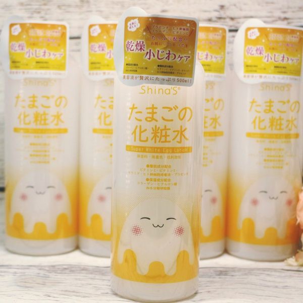 Nước hoa hồng trứng trắng da mờ nám SUPER WHITE EGG LOTION 500ml