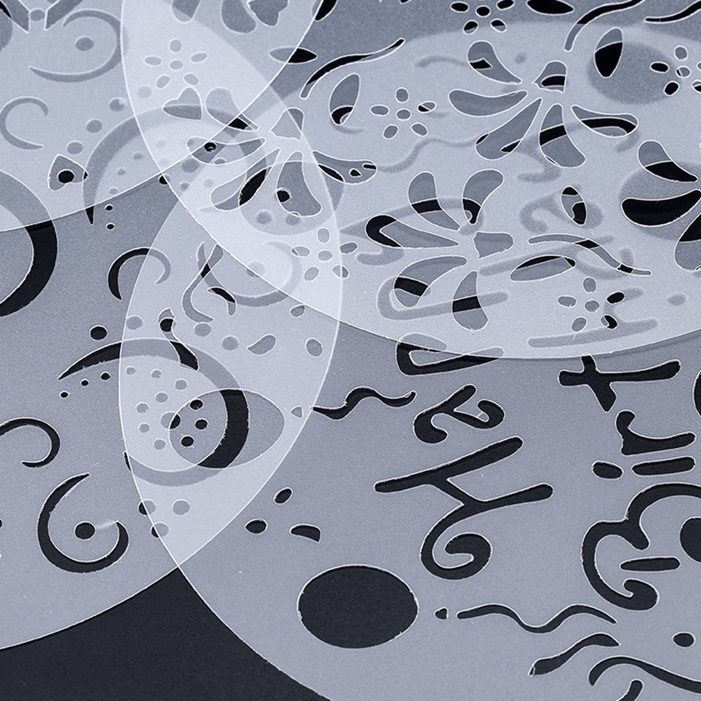 Set 4 khuôn nhựa tạo hình ren hoa trang trí bánh kem