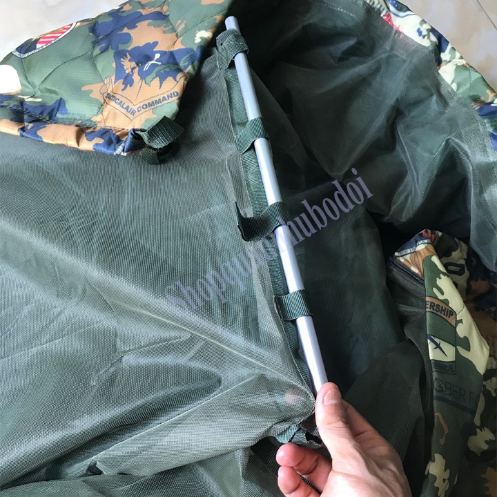 Võng liền màn cao cấp ARMY phong cách phượt, dã ngoại, picnic, du lịch