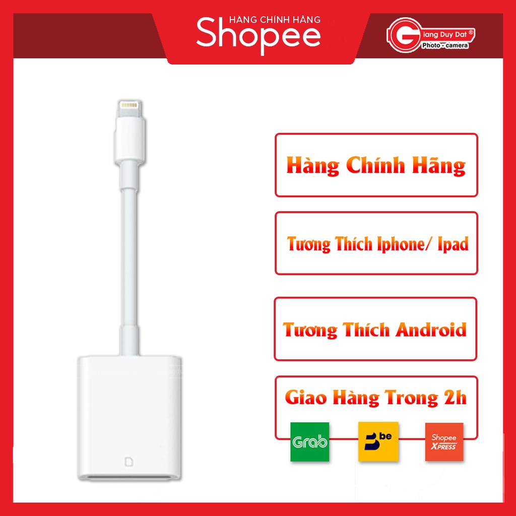 Đầu Đọc Thẻ OTG SD Cho IP,tablet táo,Samsung Type C,Hàng Cao Cấp l ĐẦU ĐỌC THẺ NHỚ IPtablet táo