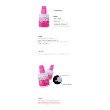 REMOVER CLEAR GEL ( HỒNG) tháo mi hồng, gỡ mi. dụng cụ nối mi- mr Tuấn