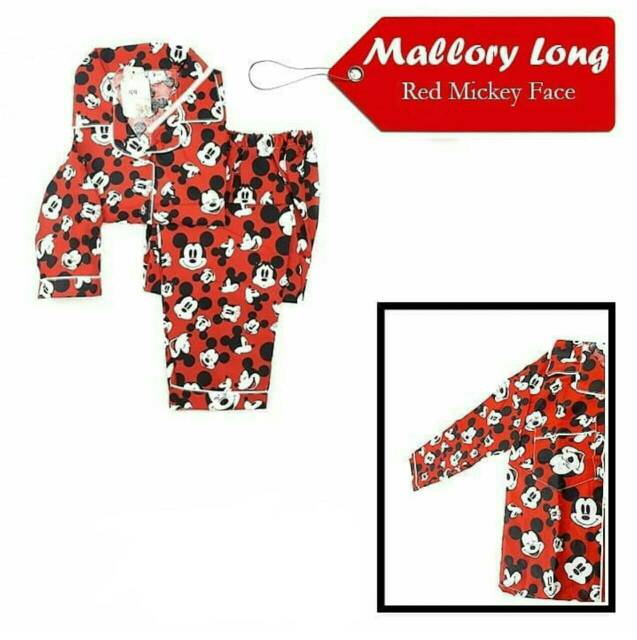 Bộ Đồ Ngủ Cotton Tay Ngắn / Dài In Hình Mickey / Minnie / Đôi Môi / Mặt Đáng Yêu Cho Bé 3t-10t