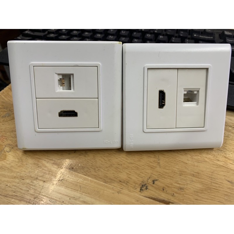 Mặt nạ mạng hdmi +rj45 hàng chính hãng hd-link