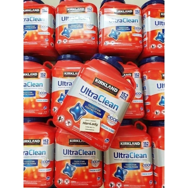 Viên giặt Kirkland Ultra Clean 3.6kg.