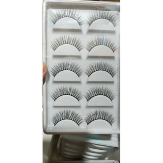 Mi giả lông chồn make up 5 cặp, Mi giả trang trí mắt trang điểm cô dâu