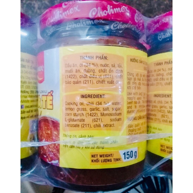 Ớt sa tế Cholimex hũ