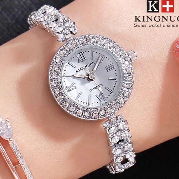 Đồng hồ nữ Kingnuos chính hãng dây thép không gỉ so Kute