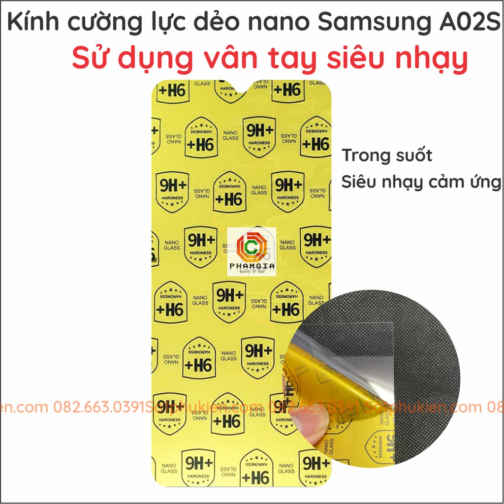 Dán cường lực Samsung A02s / A03S màn hình dẻo nano