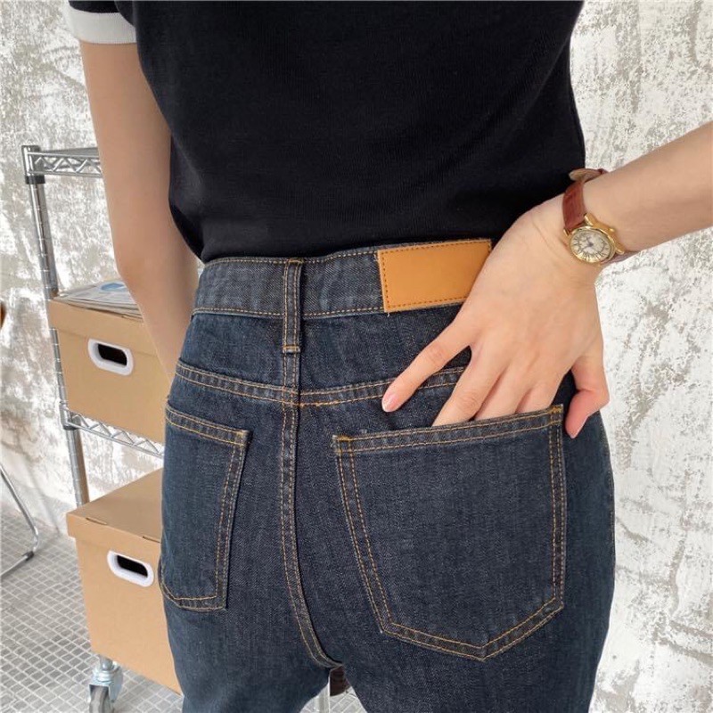 Quần Jeans Cạp cao Ống đứng [ Order ]