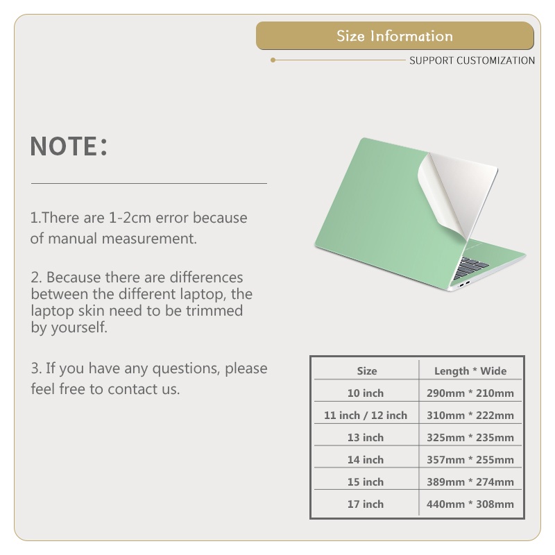 Miếng Dán Chống Nước Chống Trầy Cho laptop 11-17 inch ASUS Dell Lenovo Acer