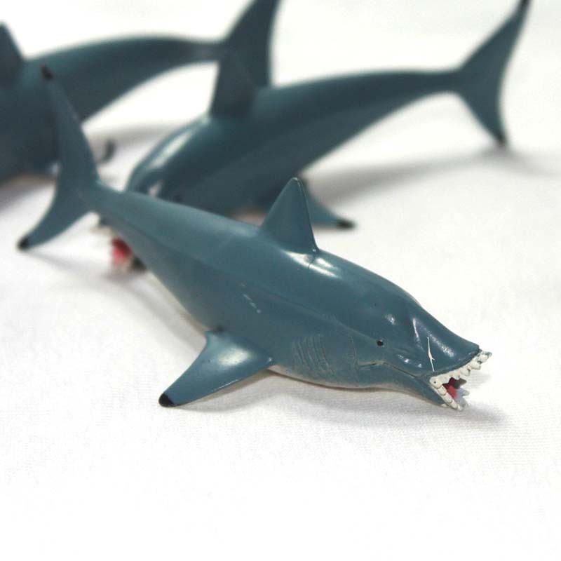 【Spot】safari simulation marine animal model toy chalky shears shark megalodon