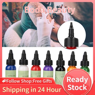 [Seller Recommend] Set 7 Mực Xăm Chuyên Nghiệp Lâu Trôi