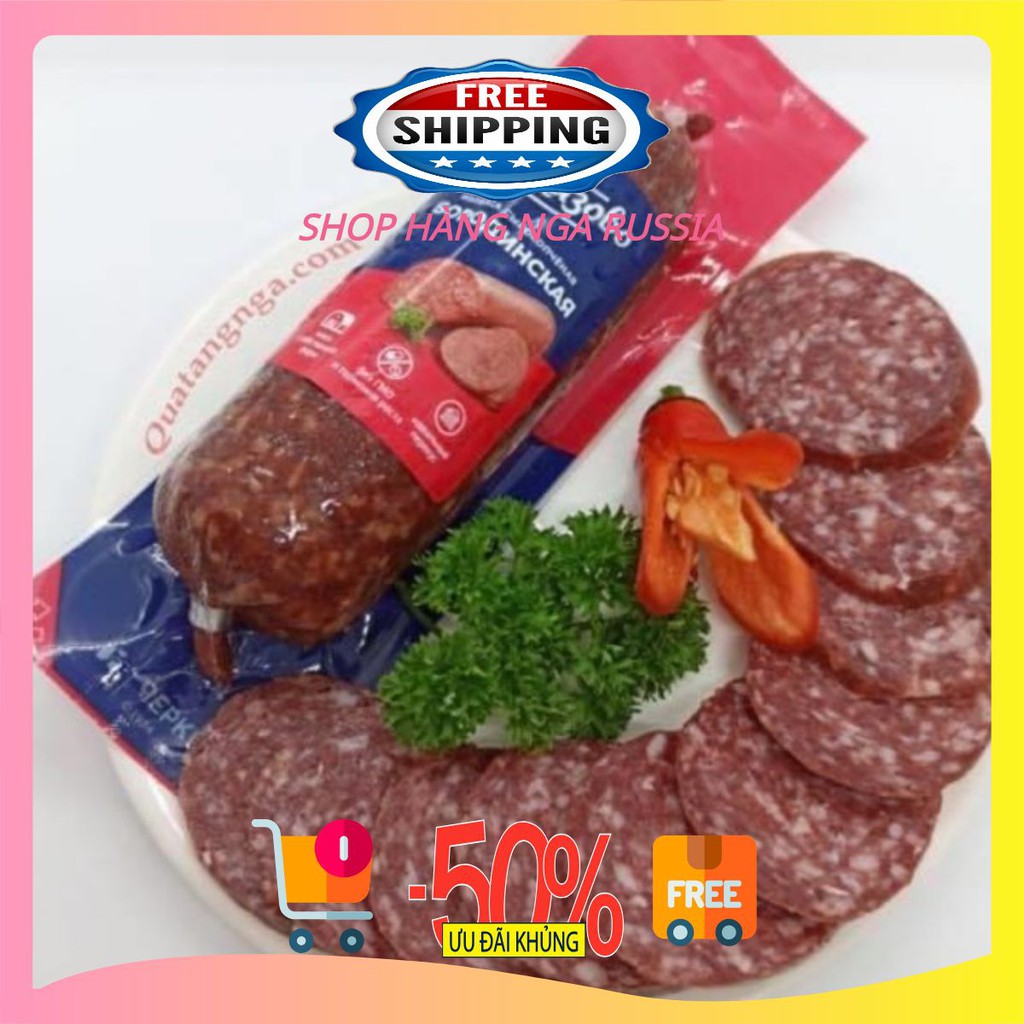 Giò Salami Nga🇷🇺FREESHIP🇷🇺Giò salami hun khói