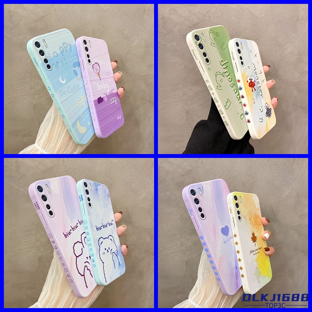 Ốp Lưng OPPO A91 ốp OPPO A91 điện thoại TPU mềm họa tiết tranh vẽ hoạt hình sáng tạo cho