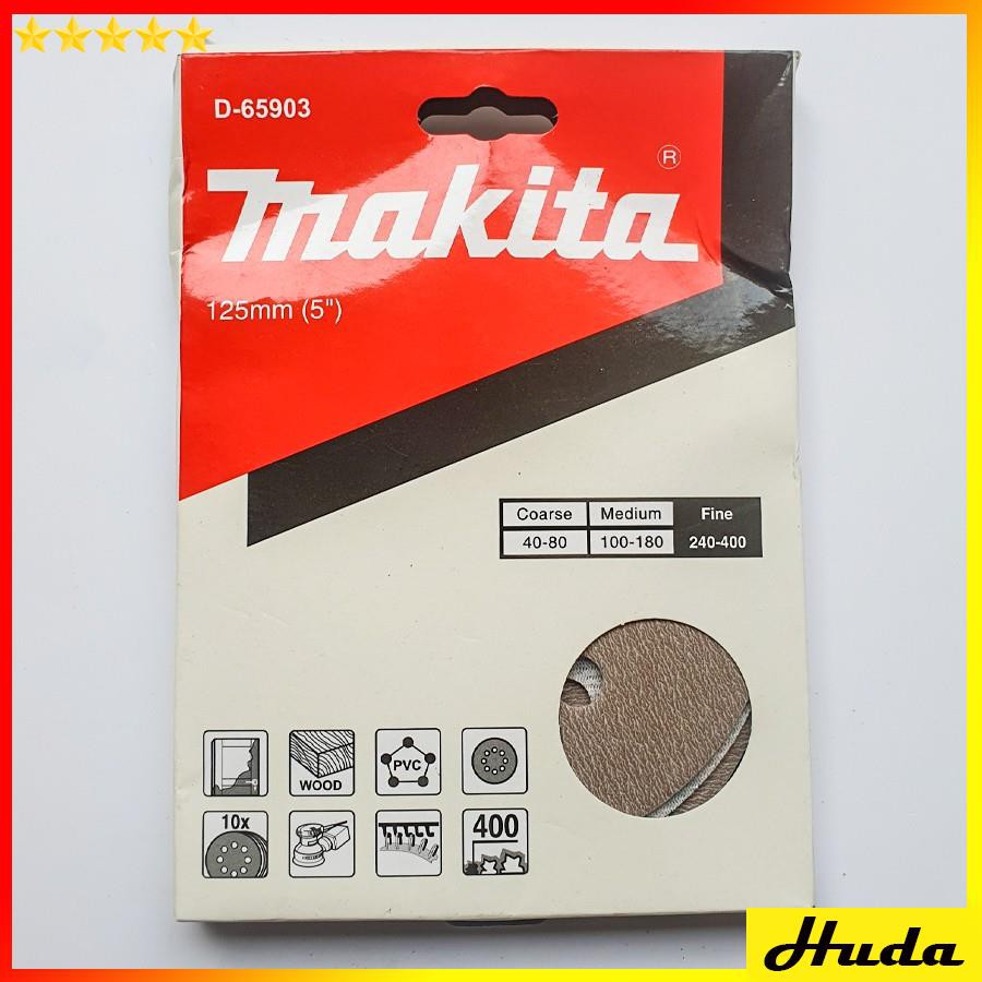 Nhám tròn đế lông 125mm Makita (độ hạt 60-400)