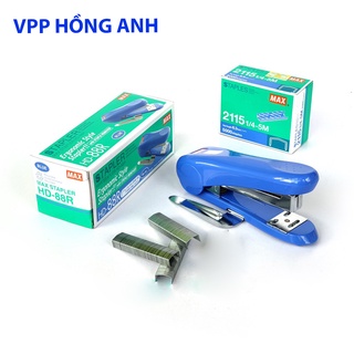Dập ghim - bấm kim cong max hd-88r stapler, máy bấm kim dùng kim 2115 1/4-5m